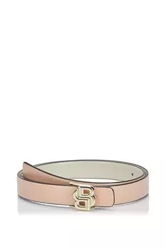 Ремень кожаный с пряжкой монограммой BOSS