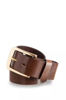 Ремень кожаный с широкой пряжкой LONG RIVER