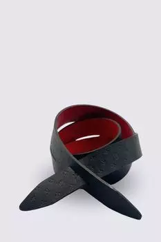 Ремень кожаный с тиснением логотипа Beautiful Birds