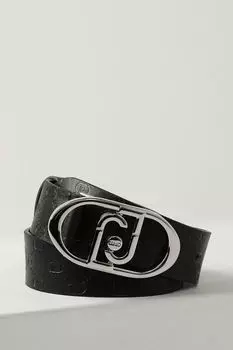 Ремень кожаный с тиснением логотипа Liu Jo