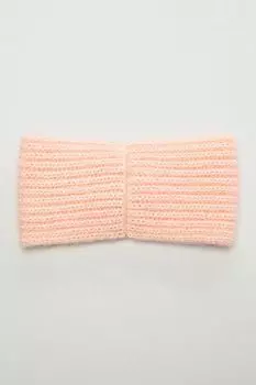 Розовая вязаная повязка Canoe