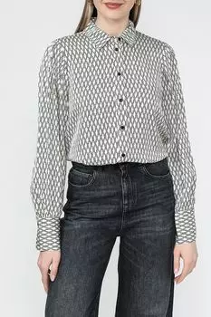 Рубашка атласная с принтом Esprit Casual