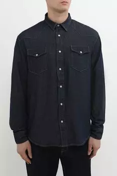 Рубашка джинсовая однотонная Piombo