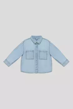 Рубашка джинсовая с эффектом потертости Fagottino