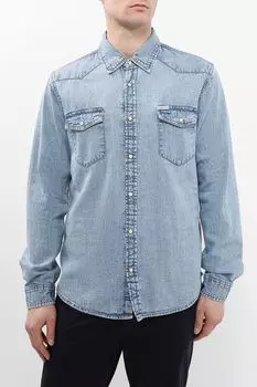 Рубашка джинсовая с эффектом потертости Guess Jeans