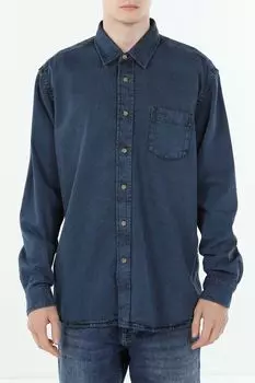 Рубашка джинсовая с карманом BOSS
