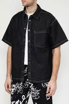 Рубашка джинсовая с коротким рукавом COLORPLAY