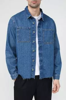 Рубашка джинсовая с необработанным краем MARCO DI RADI