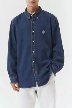 Рубашка джинсовая с воротником на пуговицах Dunst