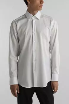 Рубашка хлопковая облегающего кроя BOSS