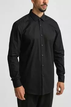 Рубашка хлопковая облегающего кроя HUGO