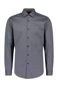 Рубашка хлопковая облегающего кроя HUGO