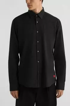 Рубашка хлопковая облегающего кроя HUGO