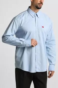 Рубашка хлопковая облегающего кроя HUGO