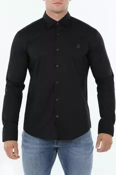 Рубашка хлопковая облегающего кроя HUGO