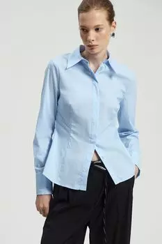 Рубашка хлопковая облегающего кроя Nume