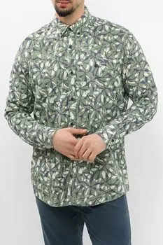 Рубашка хлопковая принтом LERROS