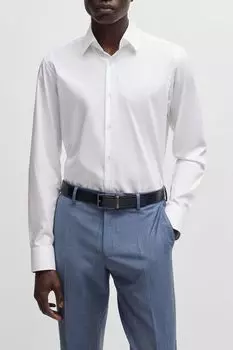 Рубашка хлопковая прямого кроя BOSS