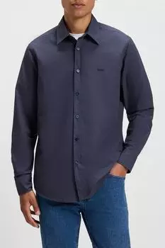 Рубашка хлопковая прямого кроя BOSS