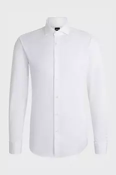 Рубашка хлопковая прямого кроя BOSS