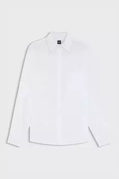 Рубашка хлопковая прямого кроя BOSS