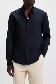 Рубашка хлопковая прямого кроя BOSS