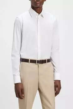 Рубашка хлопковая прямого кроя BOSS