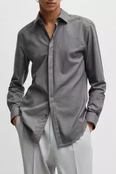 Рубашка хлопковая прямого кроя HUGO