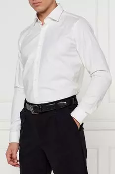 Рубашка хлопковая прямого кроя HUGO