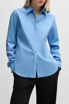 Рубашка хлопковая прямого кроя HUGO