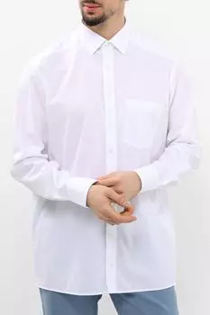 Рубашка хлопковая прямого кроя с карманом Olymp