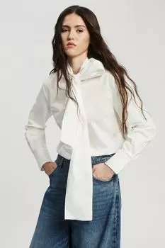 Рубашка хлопковая с бантом Nume