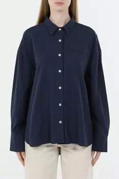 Рубашка хлопковая с фальш карманом Loft