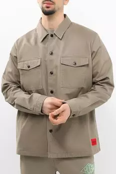 Рубашка хлопковая с карманами HUGO