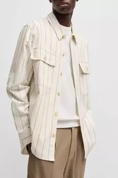 Рубашка хлопковая с карманами HUGO