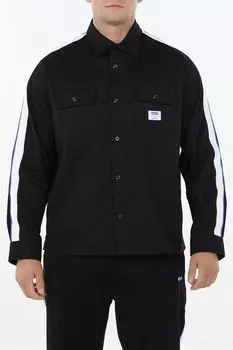 Рубашка хлопковая с карманами и контрастными деталями HUGO BLUE