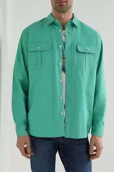 Рубашка хлопковая с карманами Piombo