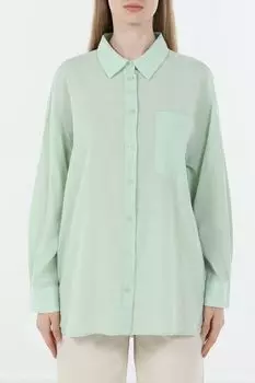 Рубашка хлопковая с карманом Loft