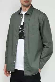 Рубашка хлопковая с карманом Piombo