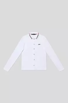 Рубашка хлопковая с контрастными деталями Junior Republic