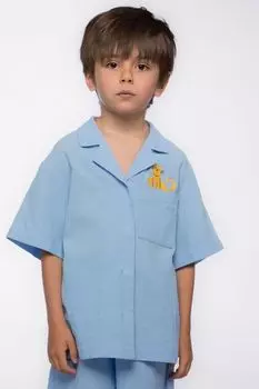 Рубашка хлопковая с коротким рукавом 1st.