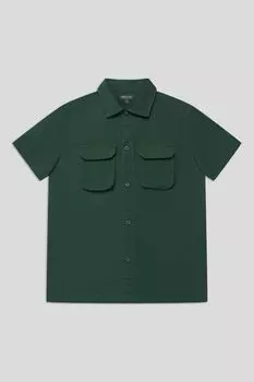 Рубашка хлопковая с коротким рукавом и карманами OVS