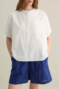 Рубашка хлопковая с коротким рукавом Piombo