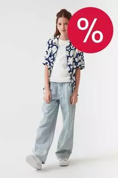 Рубашка хлопковая с коротким рукавом Smena