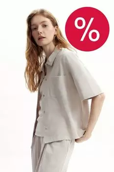 Рубашка хлопковая с коротким рукавом VERY NEAT