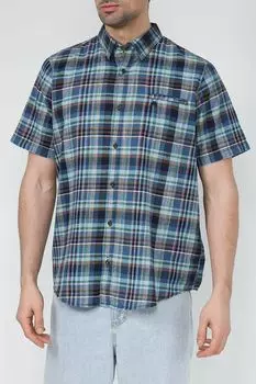 Рубашка хлопковая с коротким рукавом в клетку LERROS