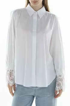 Рубашка хлопковая с кружевной отделкой Marc Aurel