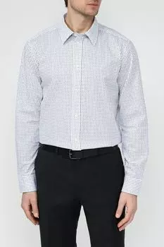 Рубашка хлопковая с мелким принтом Esprit Casual