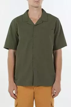 Рубашка хлопковая с отложным воротником Piombo