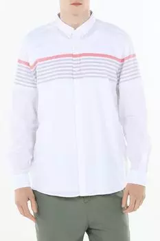 Рубашка хлопковая с полосками Loft